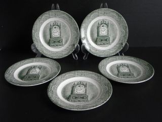 Set of 5 Royal China The Old Curiosity Shop 6 1/4 inch Bread Plates 2