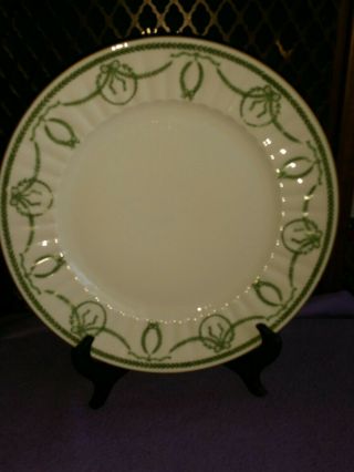Towle Royal Limoges France Porcelain China Green Wreath Dinner /serving Plate