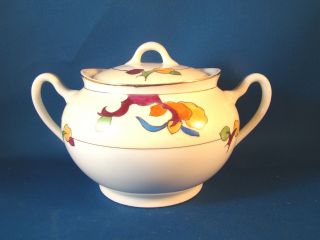 Sugar Bowl Hand Painted Porcelain Meito China Vintage Made In Japan Asian @22