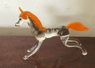 Vintage Murano Glass Prancing Horse.  1950/60’s