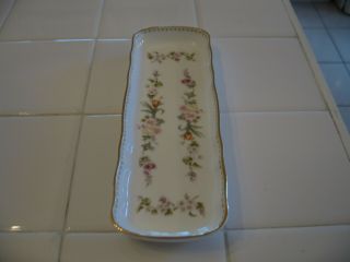 Vintage Wedgwood Mirabelle Floral Bone China Tray Made In England