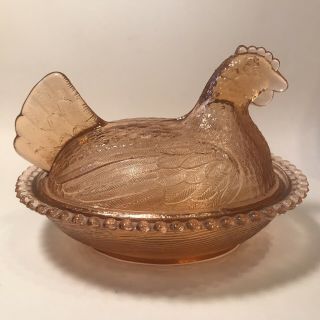 Indiana Style Hen On Nest - Rose