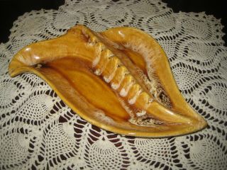 Vintage Marcia Of California Ashtray Number 70d Gorgeous Golden Colors