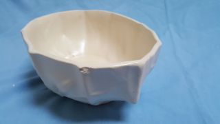 NELSON McCOY LILY BUD PLANTER Cream Colored Vase Bowl 1940s 3