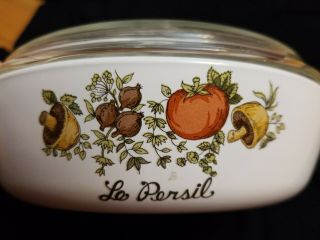 Vintage Le Persil Spice Of Life Corning Ware Sauce Pan W/lid Pretty Dish 6 1/2in