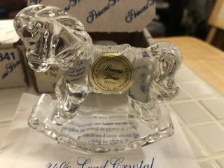 Vtg Princess House 24 Lead Crystal Rocking Horse Figurine 840 Made In Germany