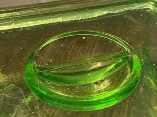 Anchor Hocking Square Uranium glass dish with lid 3