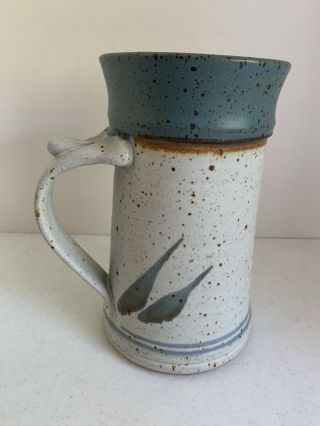 Extra Large Signed 7 " Pottery Coffee Mug Artist Studio Handmade