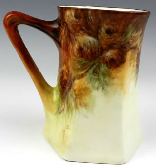 Favorite Bavaria Artist Signed Painted Pine Cones Porcelain Beer Stein Mug ASA 3