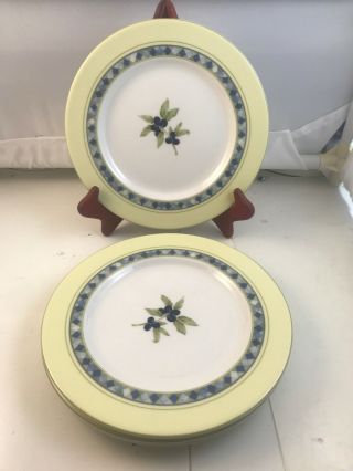 4 Royal Doulton Carmina Olive Salad Plates Discontinued Pattern