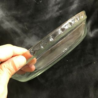 Vintage PYREX 228 9” Pie Plate Clear Scalloped Edge Glass 4