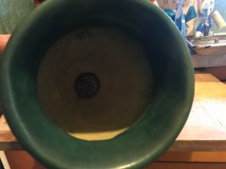 Vintage Roseville Pottery Zephyr Lily Green Ceramic Vase 202 - 8 3