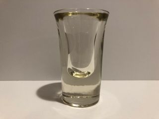 Vintage Light Yellow Depression Glass Shot Glass