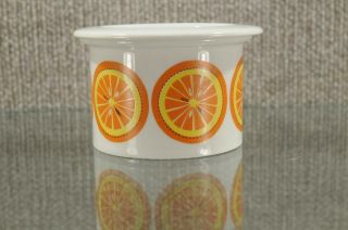 Rare Arabia Pomona Jam/jelly Jar W.  Lid Orange 1969 2.  5 " H X 4 " W Finland