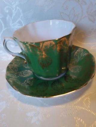 Emerald Royal Grafton Bone China Tea Cup And Saucer Set Made In England