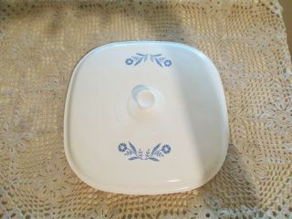 Vintage Corning Ware 10 " Casserole Blue Cornflower Lid Only Replacement Ex Cond