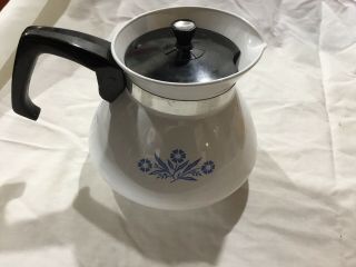 Vintage Corning Ware - Blue Cornflower - Coffee/tea Pot With Lid - 6 Cup P - 104