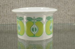 Rare Arabia Pomona Jam/jelly Jar W.  Lid Green Apple 1969 2.  5 " H X 4 " W Finland