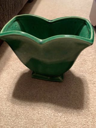 Vintage Mccoy Pottery Ceramic Planter ‘50s Green “garden Club “ Tulip Vase 309