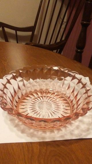 Vintage Pink Depression Glass 8 - 3/8 