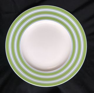 Lenox Kate Spade Cays Stripe Green Accent Plate