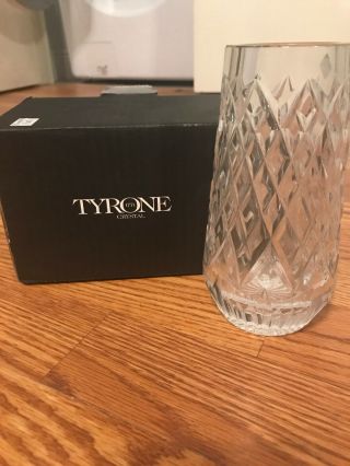 Tyrone Vintage Signed Crystal Mini Bud Vase Cappagh Ireland Tyrcap