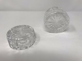 Vintage Pair Two Of Waterford Crystal Ash Trays Bowls 2