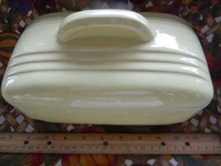 Hall Art Deco Refrigerator Dish Ceramic Yellow Westinghouse Old Vintage Antique 2