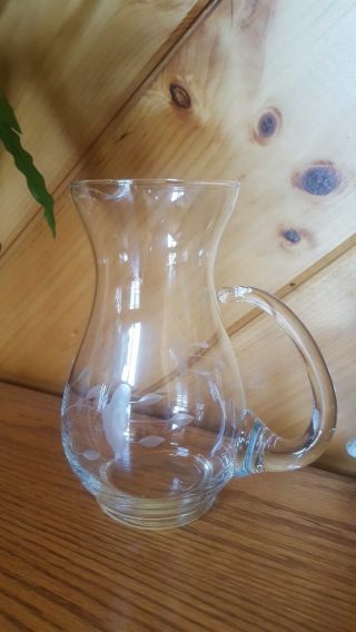 Princess House Crystal Heritage 6.  5” Pitcher/creamer – Flawless