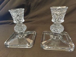 Cape Cod Pair Candle Holders By Imperial Glass Co.