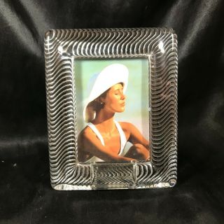 Mikasa 3” X 4” Crystal Glass Picture Frame