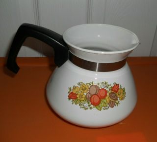 Corning Ware Spice Of Life 6 Cup Tea Kettle Teapot P - 104