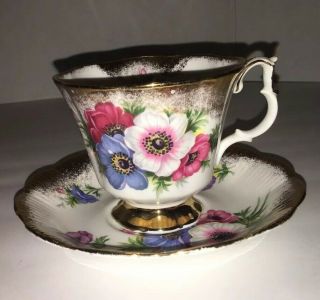 Royal Albert Bone China England Flower Teacup And Saucer