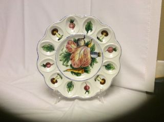 Vintage Hand Made In Italy - Ceramic Egg Platter