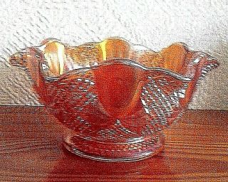 1920s ANTIQUE SOWERBY CARNIVAL GLASS BOWL BOW PATT.  2349 4
