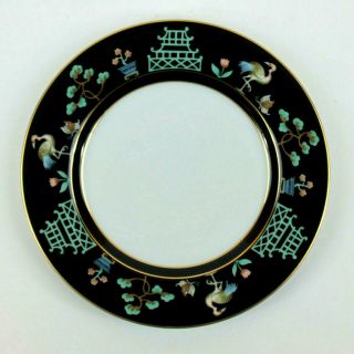 Fitz And Floyd Rare Chinoiserie Pattern Salad Plate 7 1/2 " 1978 Asian Design