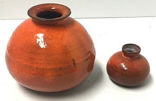 Mid Century Gotek Colonia Tovar Venezuela Art Pottery Jars