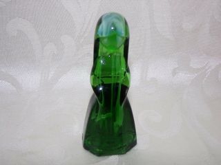Mosser Glass By Vi Hunter Jenny Doll " Kashmir Green " 12 - 1 - 79 4 " Tall