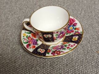 Royal Worcester Miniature Cup Saucer Compton & Woodhouse - 7