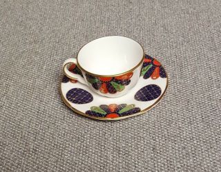 Royal Worcester Miniature Cup Saucer Compton & Woodhouse - 1