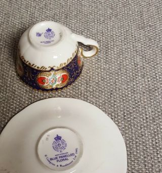 Royal Worcester Miniature Cup Saucer Compton & Woodhouse - 1 3