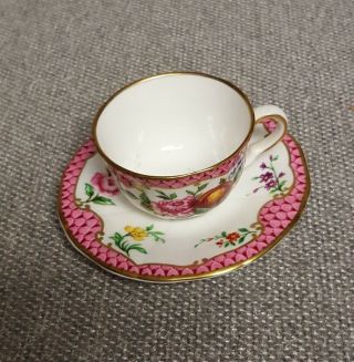 Royal Worcester Miniature Cup Saucer Compton & Woodhouse - 12