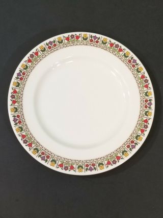 Set Of 8 Royal Doulton Fine Oven China Fireglow Tc1080 Bread & Butter Plates