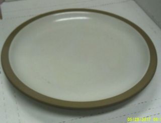 Edith Heath Ceramics 11 & 1/4 Inch Diameter Dinner Plate,  Sandalwood Matte Rim