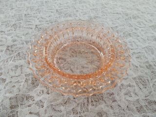 Pink Depression Glass Candy/nut/mint/relish Dish 6 " Diameter By 1 - 1/4 " Tall