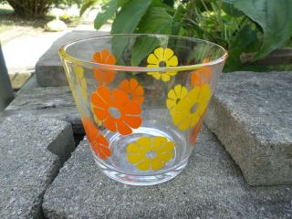 Hippie Flower Bowl By Colony - Says Colony On Side Vintage 1960s 5 Inch Tall