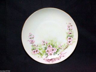 China Porcelain Griswold Saucer Floral Design - Handpainted?? Golden Accents