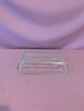 Anchor Hocking Fire - King Loaf Pan 409 1 QT Clear Glass Ovenware AM 4