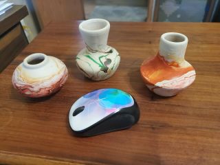 Nemadji Pottery 3 Vase Set