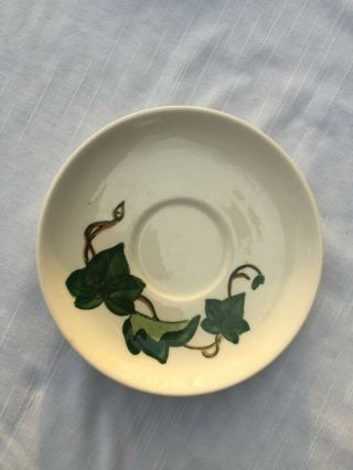 California Ivy Five (5) 6 " Vintage Saucers Made In Ca By Poppytrail
